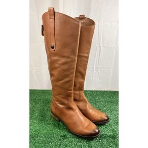 Sam Edleman Penny Leather Riding Boots in Brown SZ 7.5 Women's